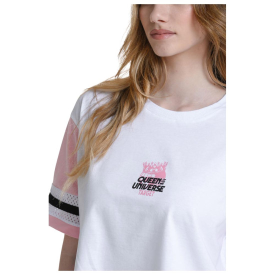 Target Γυναικεία κοντομάνικη μπλούζα Single Jersey Crop Top Queen Target Γυναικεία κοντομάνικη μπλούζα Single Jersey Crop Top Queen